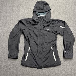 Columbia Interchange Bugaboo OmniTech Jacket Womens Small Black Hood Windbreaker